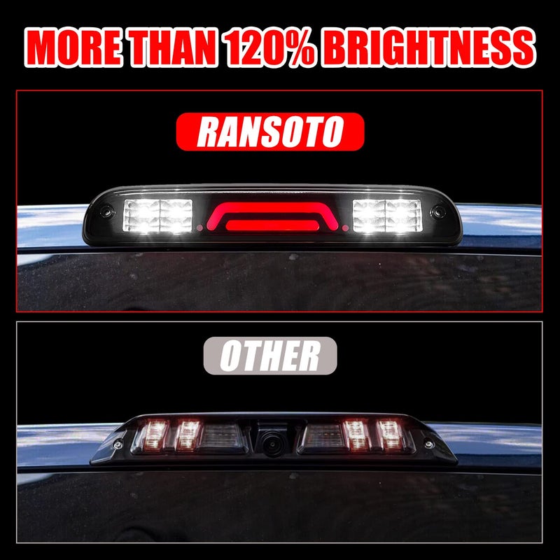 RANSOTO 3rd Third Brake Light Compatible with 1999-2016 Ford F250 F350 F450 F550 Super Duty Ranger, Mazda B-Series Cargo LED Bar High Mount Stop Lamp Replaces YC3Z13A613BA - Image 5